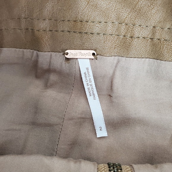 FREE PEOPLE Brown Embroidered Alanis Mini Skirt SIze 2 - Picture 9 of 11